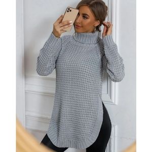NWOT Cozy Grey Soft Knit Tutleneck Sweater